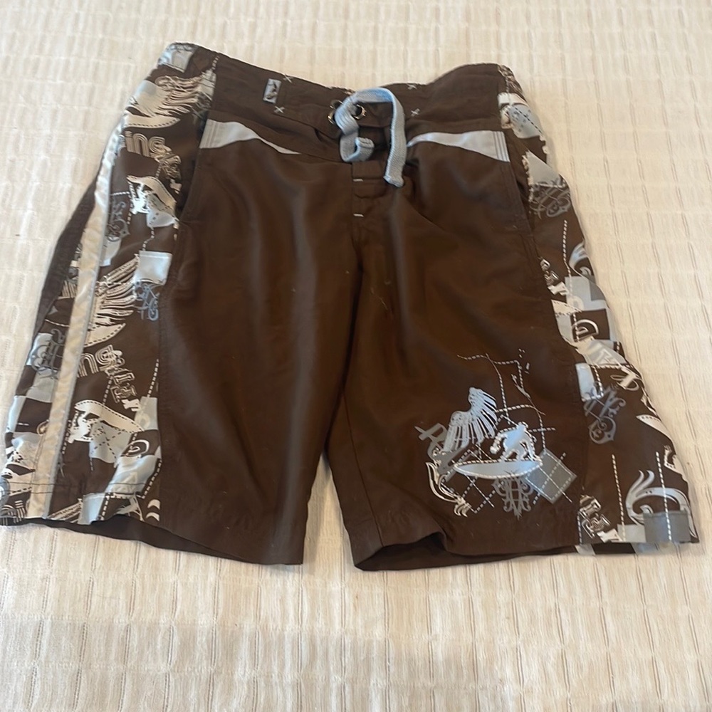 Sand n sun swim trunk boys surfing brown blue